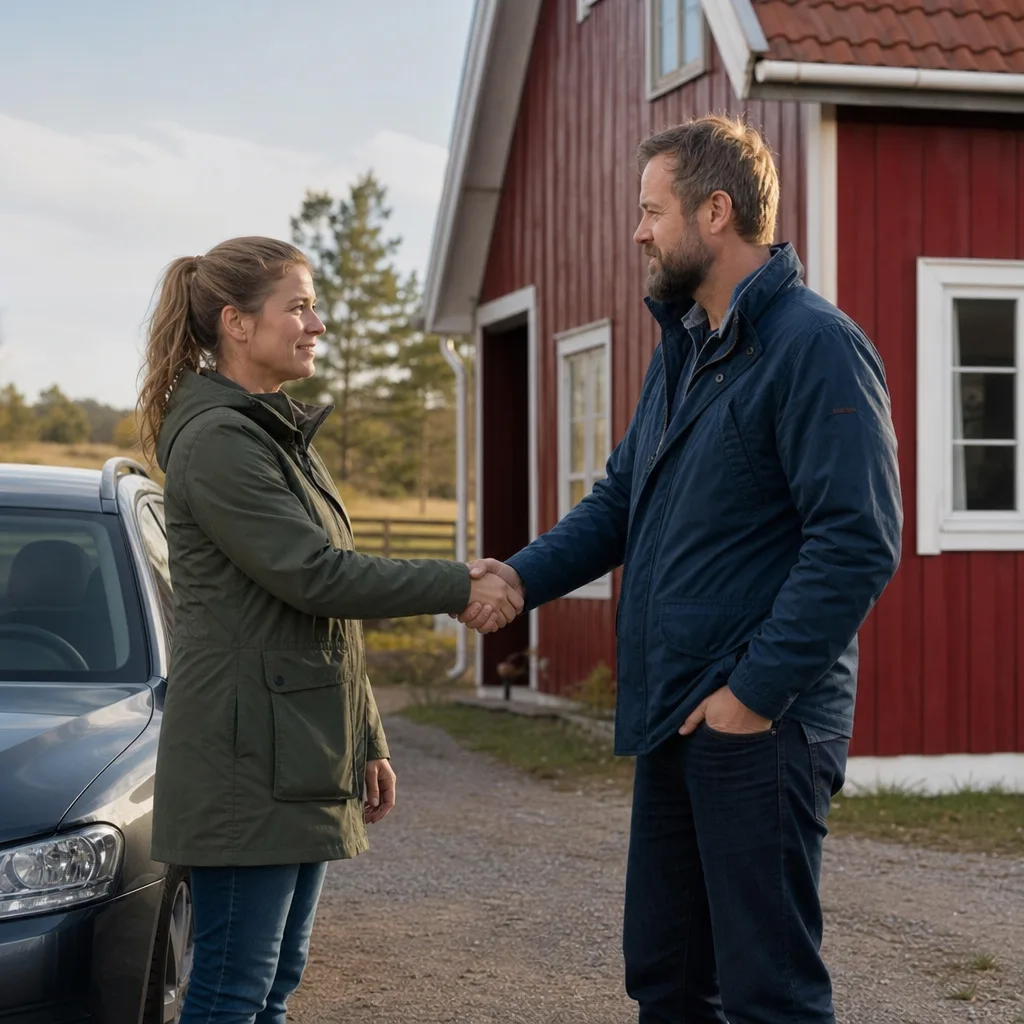 Handslag mellan kund och försäkringsbolag